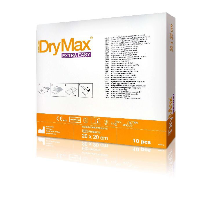 DRYMAX Extra Easy 20x20 cm sterile Wundauflage